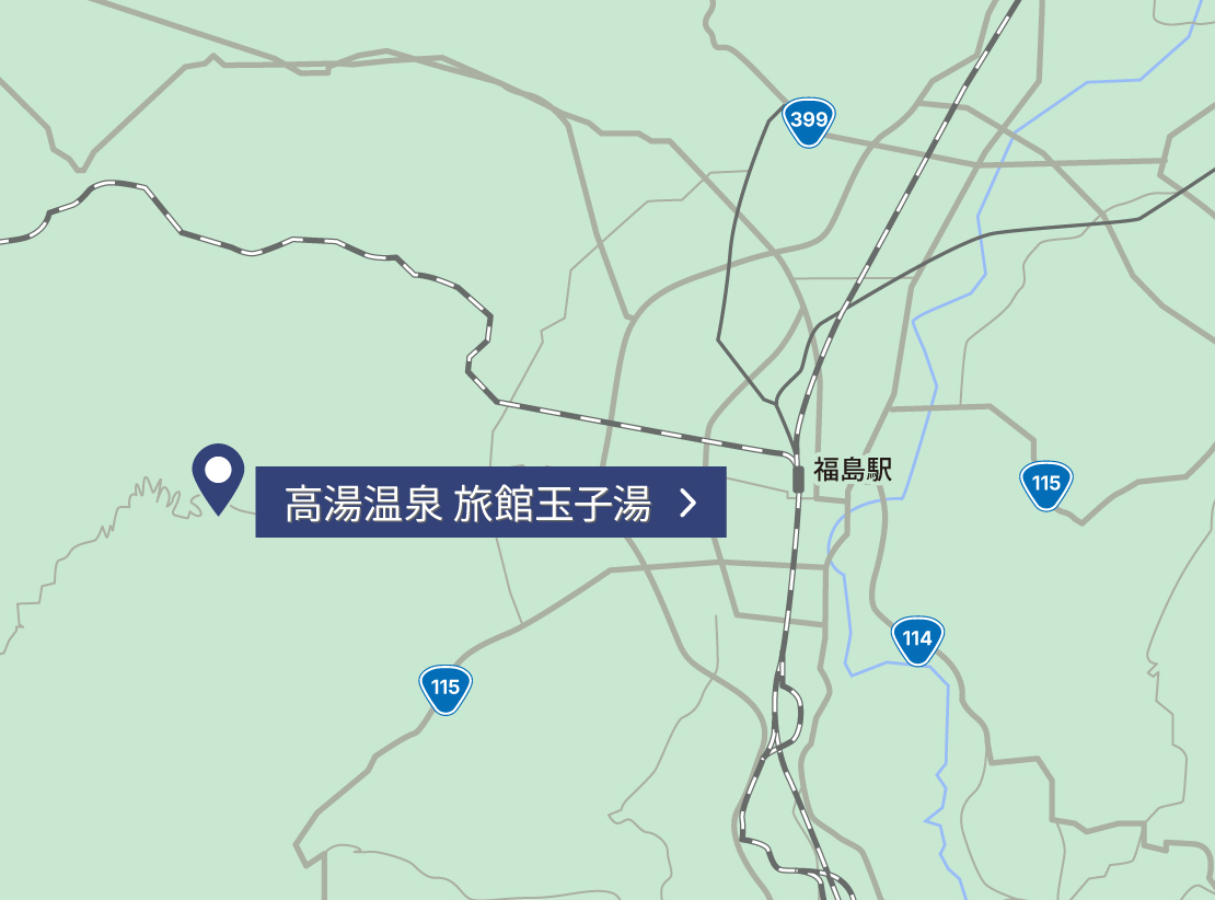 リゾート施設マップ福島市エリア