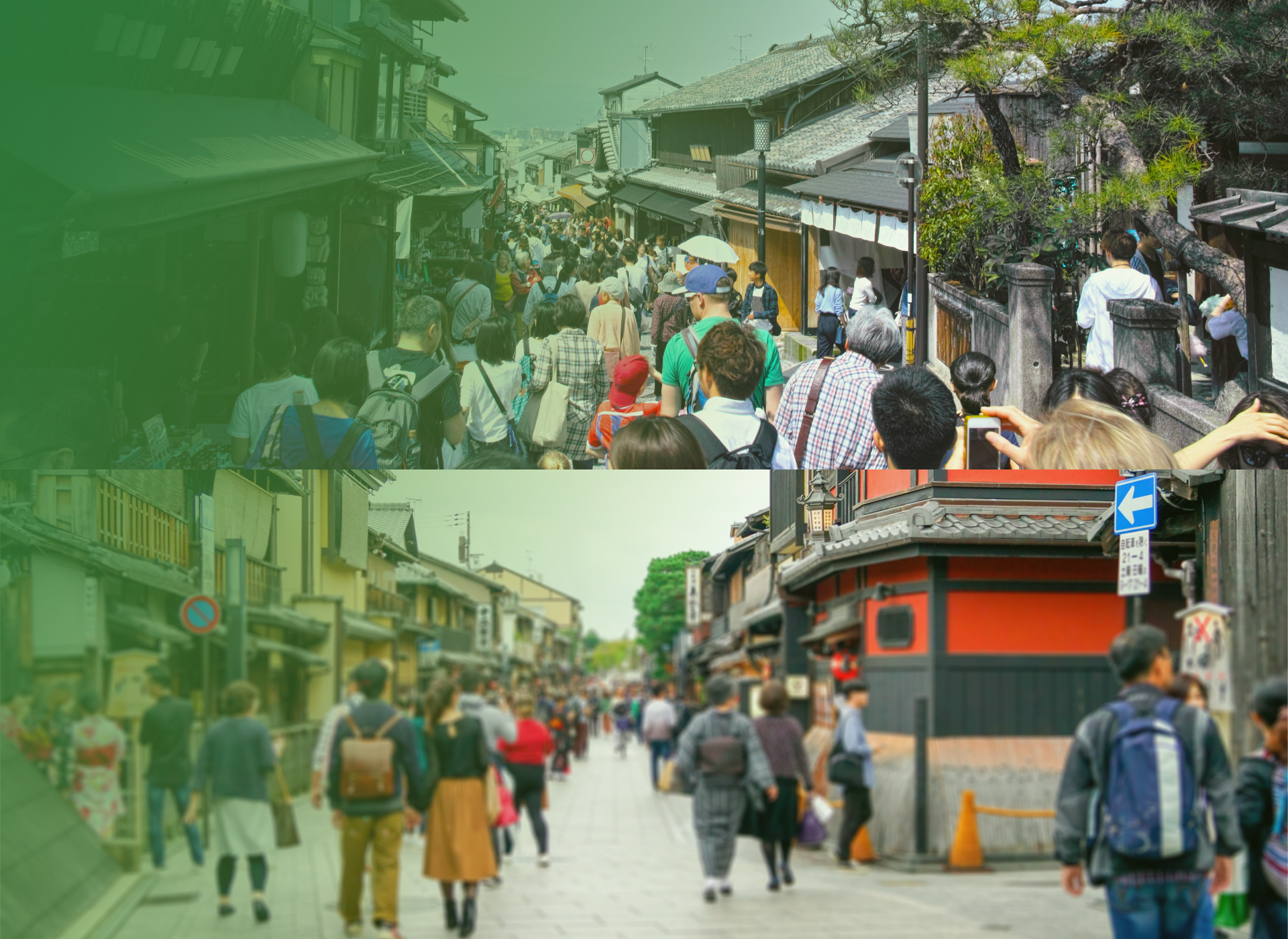 にぎわう観光客